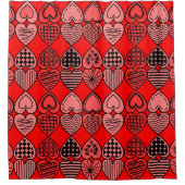 Topsy Turvy Hearts Douchegordijn (Voorkant)