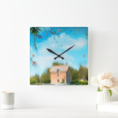 Topsy Turvy Vierkante Klok (Huis)