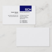 TopTag - Diepe marine Visitekaartje (Voorkant / Achterkant)