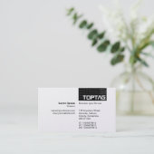 TopTag v2 - Toonhoek - Grijs Visitekaartje (Staand voorkant)