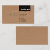 TopTag v3 - Cardboard Box Texture Visitekaartje (Voorkant / Achterkant)