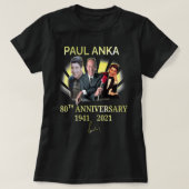 topverkoper Paul Anka Movie Actor Handsome T-shirt (Design voorkant)