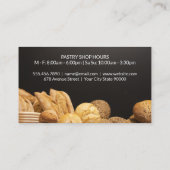 Toque | Carte de visite Arrière - plan de pain cui (Dos)