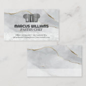 Toque | Logiciels | Carte de visite en marbre (Devant / Derrière)