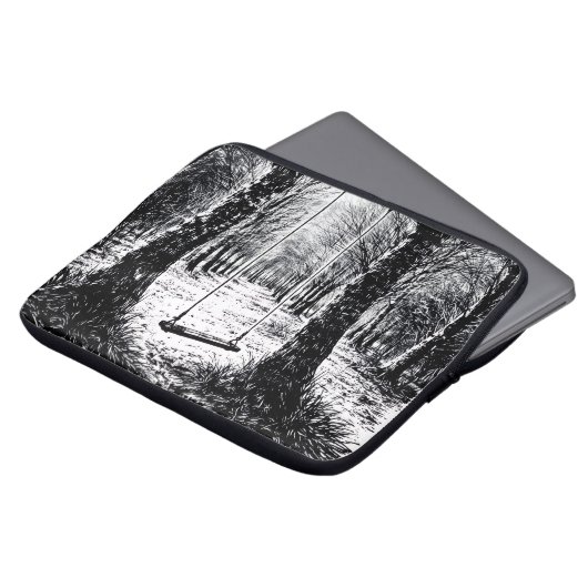 toque relajante a tu hogar laptop sleeve (Voorkant top)