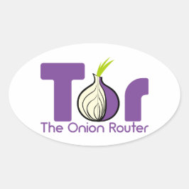 Tor - de Router van de Ui Ovale Sticker