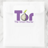 Tor - de Router van de Ui Vierkante Sticker (Tas)
