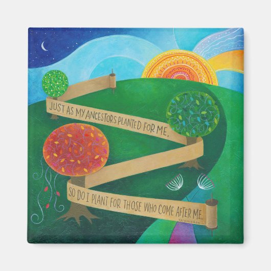 Tora-magneet planten magneet (Voorkant)