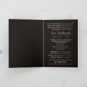 Torah Elegant Hébreu Bar Mitzvah Invitation (Intérieur)