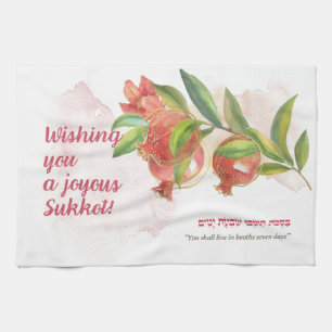 Torah Quote voor de feestdag in Sukkot Decennium Theedoek