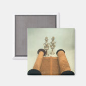 Torah scroll met Silver Crown finals Magneet (Voorkant / Achterkant)