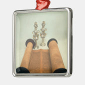 Torah scroll met Silver Crown finals Metalen Ornament (Links)
