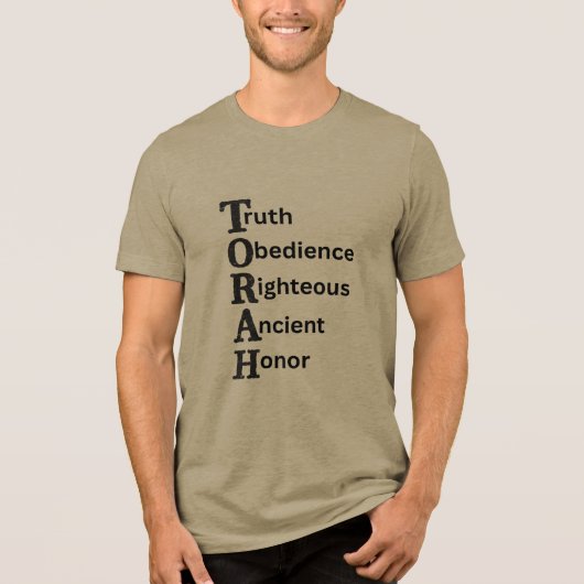 Torah T-Shirt show the true meaning of Torah  (Voorkant)