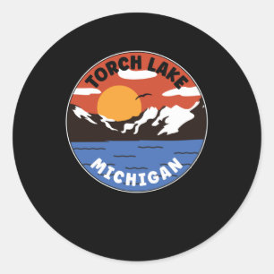 Torch Lake - Michigan Ronde Sticker