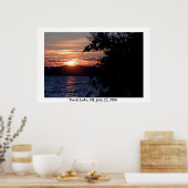 Torch Lake Sunset Poster (Keuken)