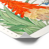 Torch lily, Lobelia, van Tanigami Konan Poster (Hoek)