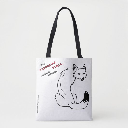 Torch Tail en Leaping Coyote op een Canvas tas (Voorkant)