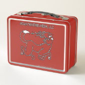 Torch Tail en leaping Coyote op een Red Metal Lunc (Achterkant)