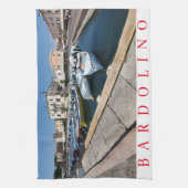 Torchon à thé du lac de Garde de Bardolino (Vertical)