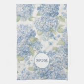 Torchon à thé Hydrangea bleu Cadeau pour Maman (Vertical)