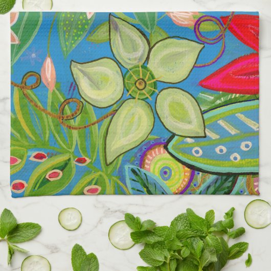 Torchon bleu ciel jour (Plié)