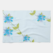 Torchon bleu floral (Horizontal)