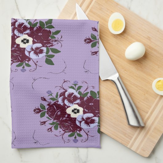 Torchon Bouquet de Violettes (Quart Plié)