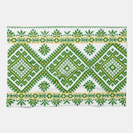 Torchon Broderie au Point de Croix Ukrainien (Horizontal)