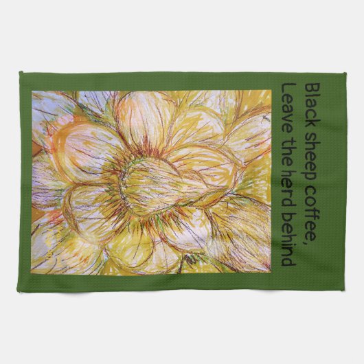 Torchon Camellia Jaune (Horizontal)