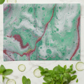 Torchon carte des Alpes. (Plié)