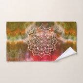 Torchon coloré Lotus Mandala Towel (Serviette à main)