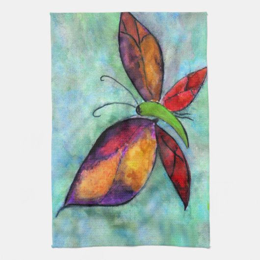 Torchon d'art papillon (Vertical)