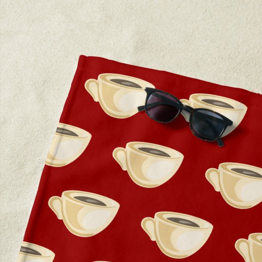 Torchon de café serviette de plage (En situation)