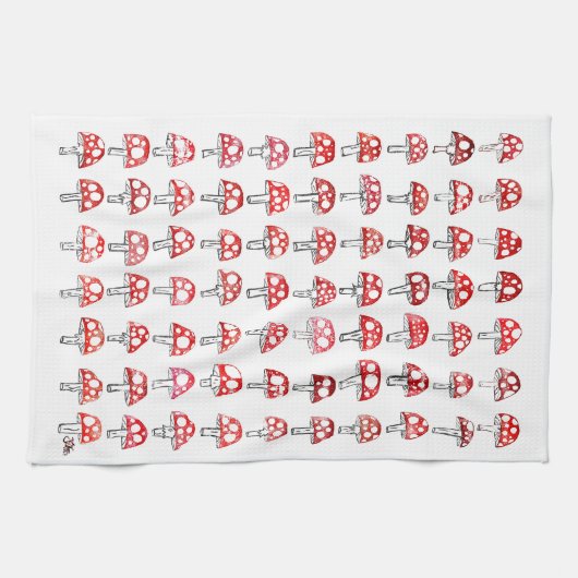 Torchon de champignons Un (Horizontal)