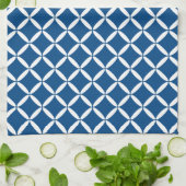 Torchon de cuisine à motif bleu (Plié)