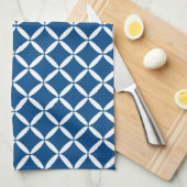 Torchon de cuisine à motif bleu (Quart Plié)