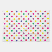 Torchon de cuisine à pois colorés (Horizontal)