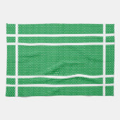Torchon de cuisine à pois verts et blancs (Horizontal)