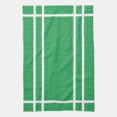 Torchon de cuisine à pois verts et blancs (Vertical)