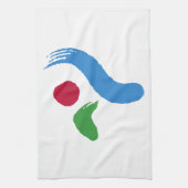 Torchon de cuisine avec drapeau de Séoul (Vertical)