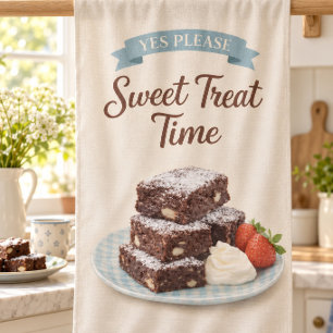 Torchon de cuisine cadeau brownie au chocolat pour