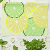 Torchon de cuisine cadeau citron vert (Plié)