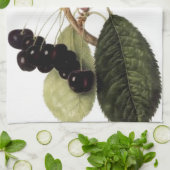 Torchon de cuisine Cerise noire (Plié)