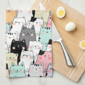 Torchon de cuisine chat, Torchons de vaisselle (Quart Plié)