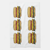 Torchon de cuisine cheeseburger (Vertical)