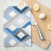 torchon de cuisine chevrons bleus (Quart Plié)