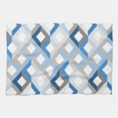 torchon de cuisine chevrons bleus (Horizontal)