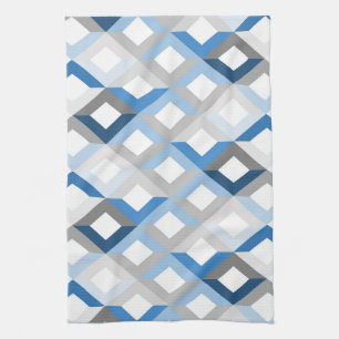 torchon de cuisine chevrons bleus