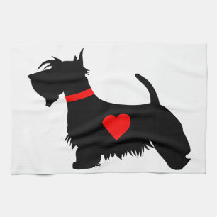 Torchon de cuisine chien Scottie