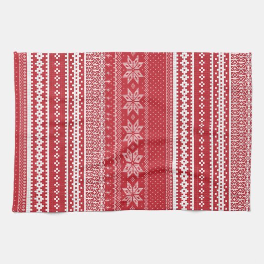Torchon de cuisine classique Fair Isle (Horizontal)